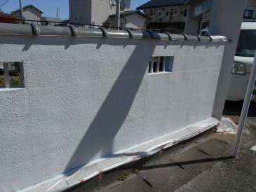 塀塗装完了