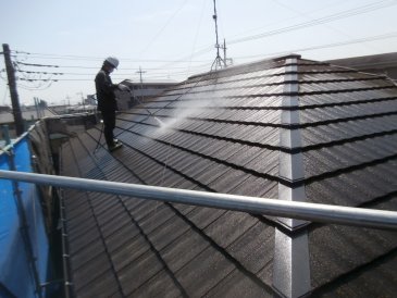 2020/4/3　屋根高圧洗浄