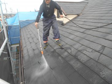 2020/10/20　屋根高圧洗浄