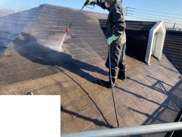 2021/2/6　屋根高圧洗浄
