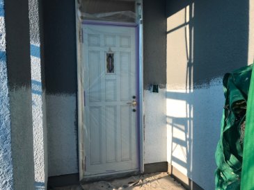 2021/3/15　外壁上塗り作業１回目