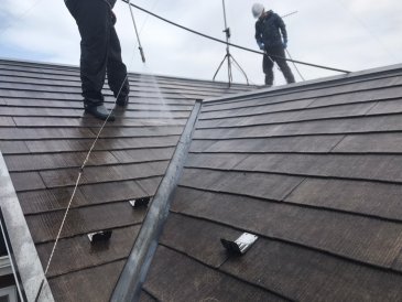 2021/3/29　屋根高圧洗浄