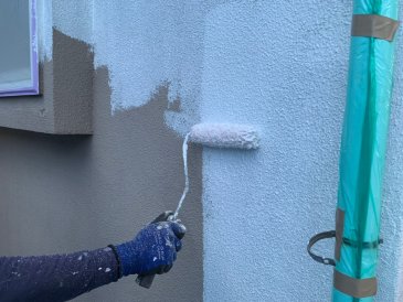 2021/7/10　外壁下塗り作業