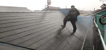 2021/7/2　屋根高圧洗浄
