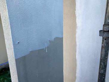2021/10/26　外壁下塗り作業