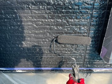 2022/1/20　外壁上塗り作業