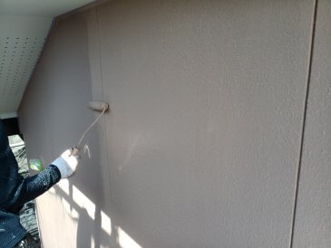 2022/4/12　外壁塗装作業2回目