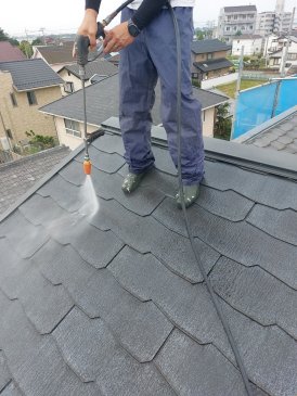 2022/6/24　屋根高圧洗浄