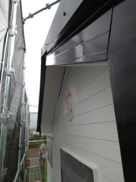 2022/8/5_破風板 塗装２回目施工後