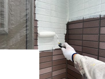 2022/9/28_外壁 下塗り作業