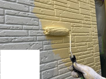 2023/4/17_外壁 （１階部）上塗り作業